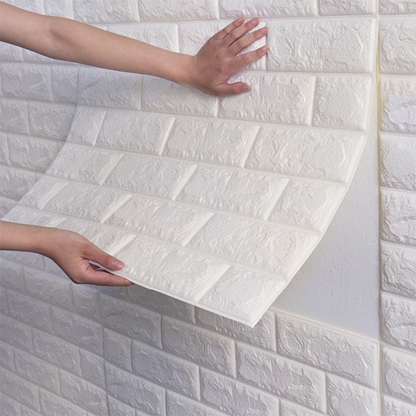 3DBrickWall, триизмерни стикери за стена с тухлен ефект (5 бр.) - Image 9