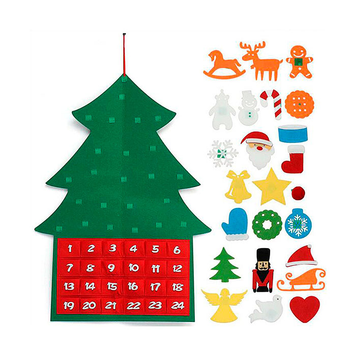 AdventTree, усещана Коледна елха с календар - Image 1