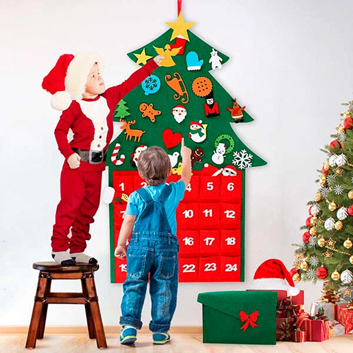 AdventTree, усещана Коледна елха с календар - Image 6