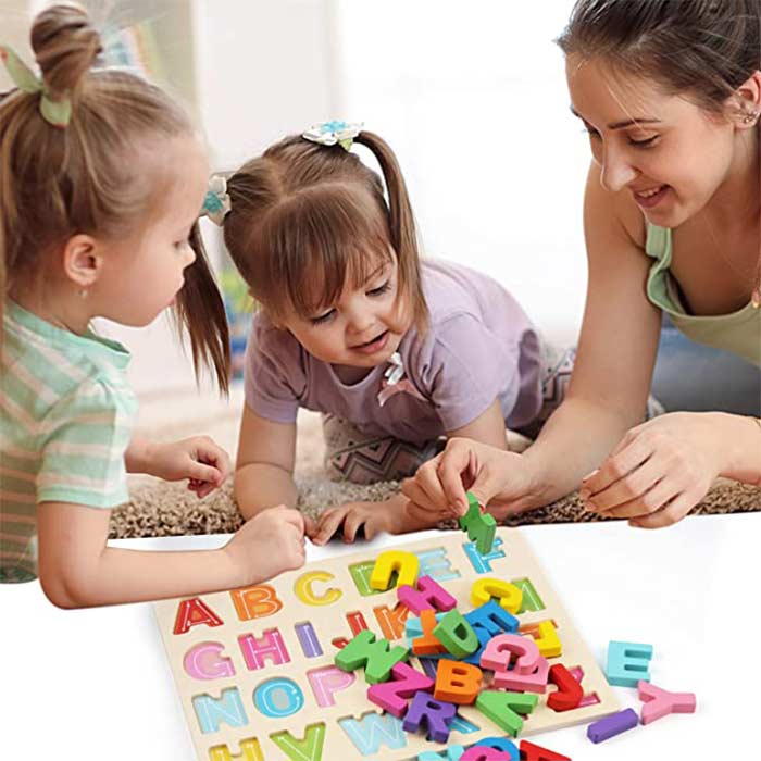 AlphabetPuzzle, дървена буквена пъзел игра - Image 3