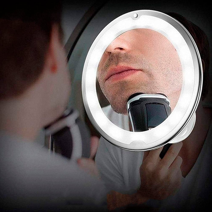 BeautyMirror, огледало с увеличение, мощна LED светлина и гъвкава дръжка - Image 4