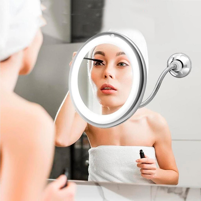 BeautyMirror, огледало с увеличение, мощна LED светлина и гъвкава дръжка - Image 10