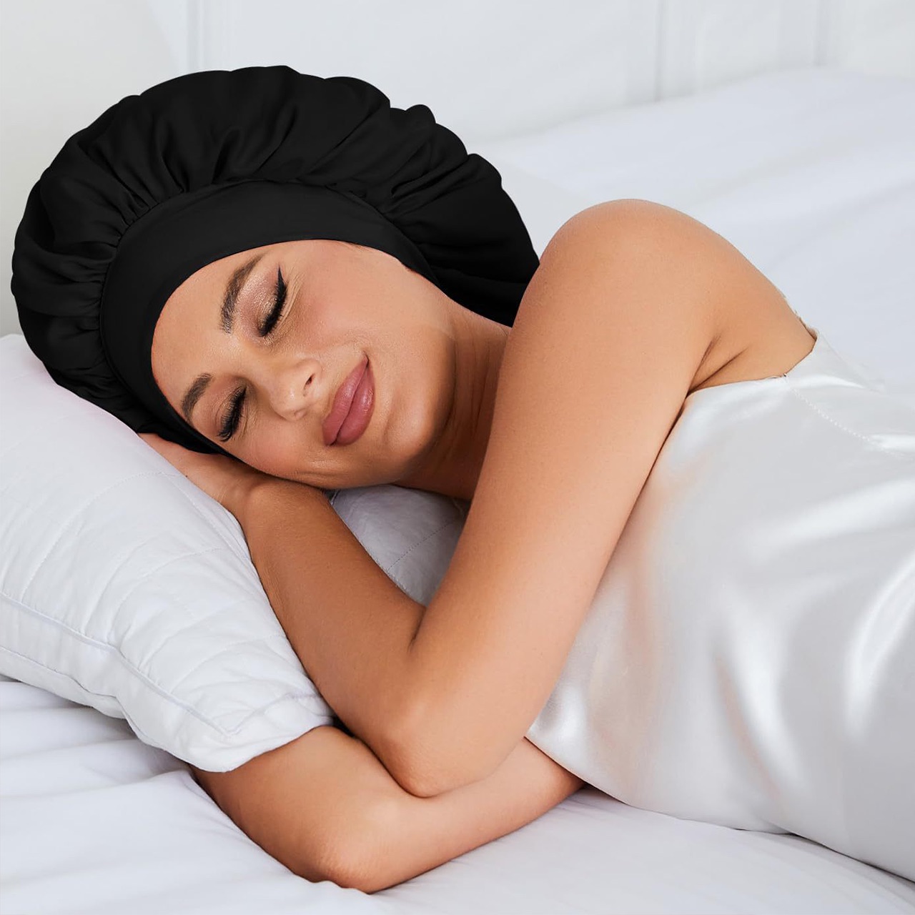 Bonnet, сатенена шапка за сън на косата - Image 2