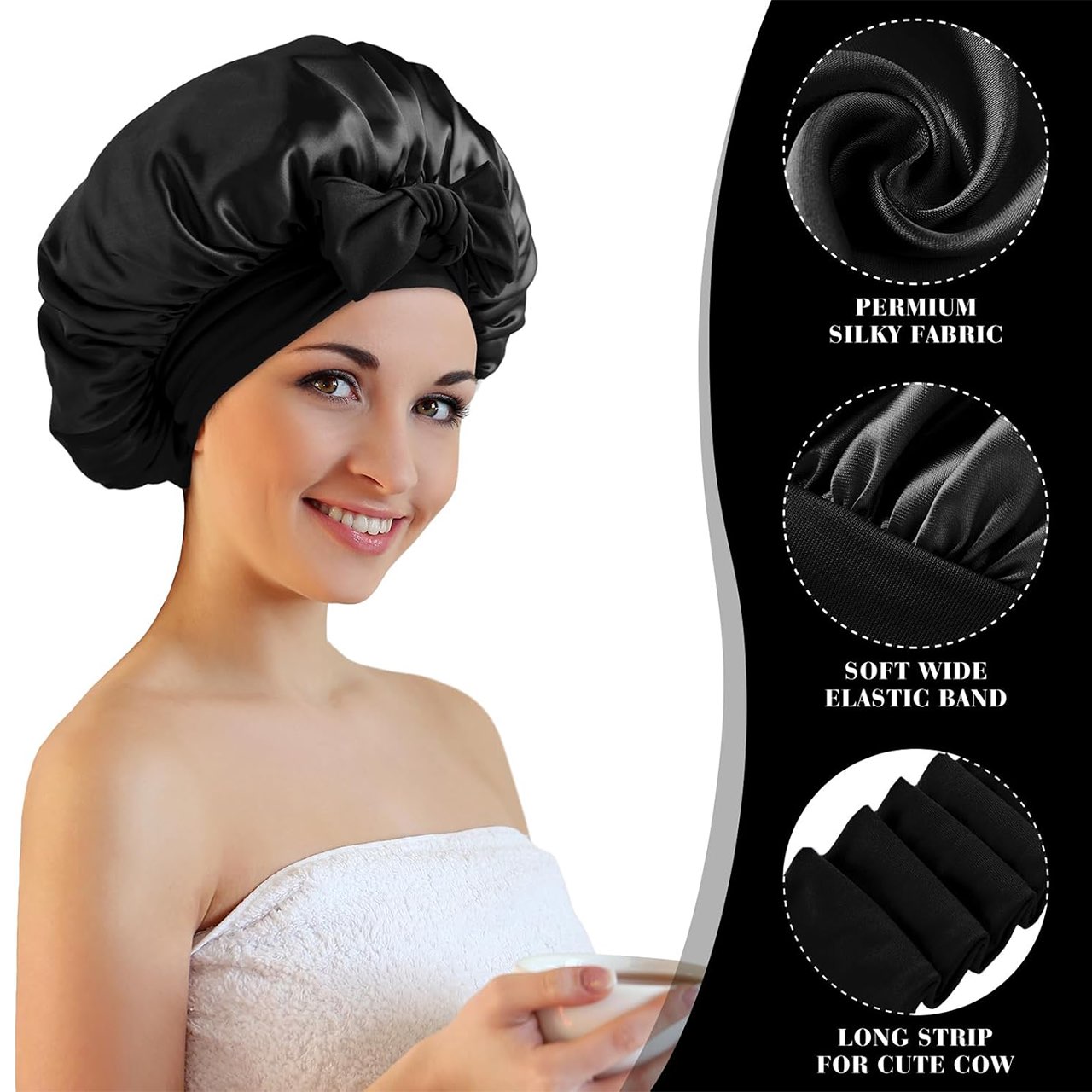 Bonnet, сатенена шапка за сън на косата - Image 4