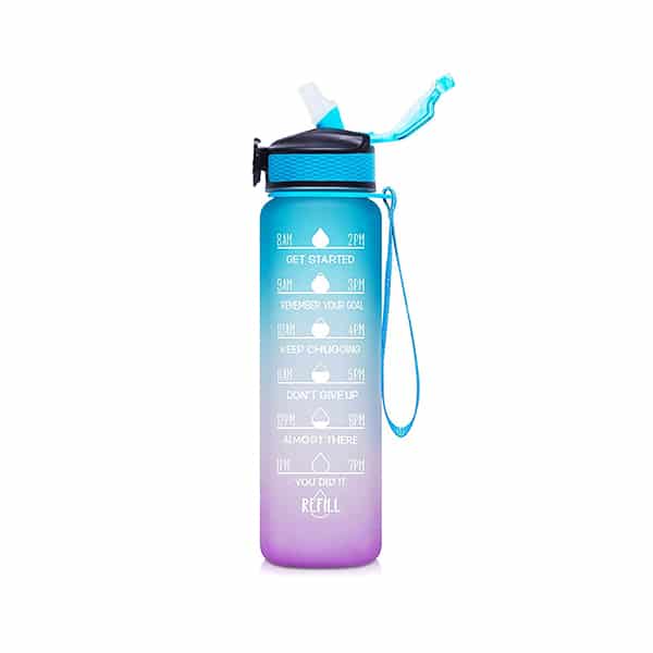 BottleBundle, Мотивационна бутилка за вода + 5-частен комплект еластични ленти за упражнения - Image 6