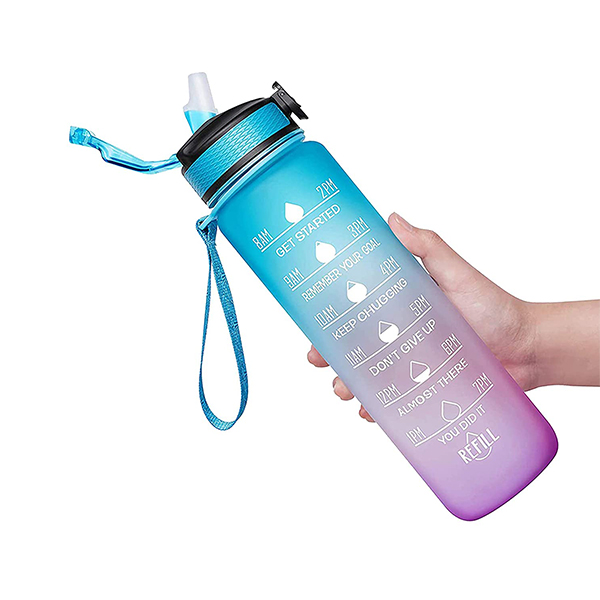 BottleBundle, Мотивационна бутилка за вода + 5-частен комплект еластични ленти за упражнения - Image 7