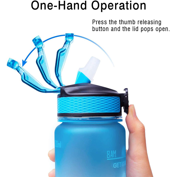 BottleBundle, Мотивационна бутилка за вода + 5-частен комплект еластични ленти за упражнения - Image 8