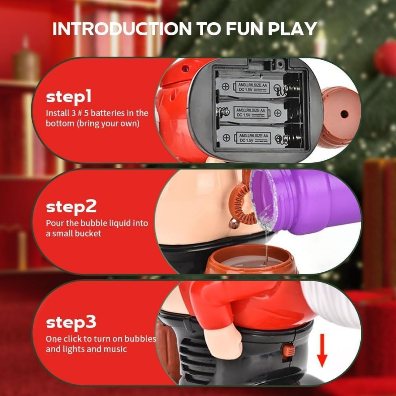 Балончета, течност за сапунени балони за играчката BlowSanta - Image 3