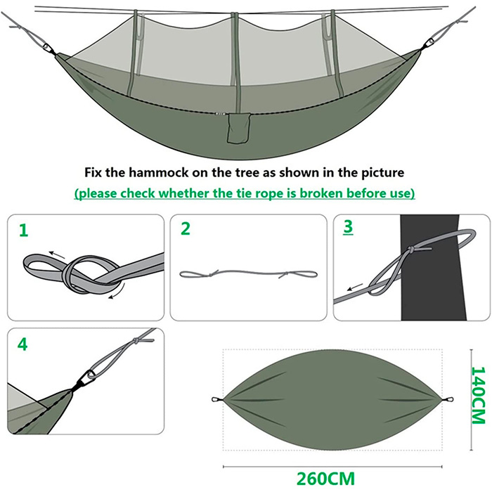CampSleep, хамак с мрежа против комари - Image 5
