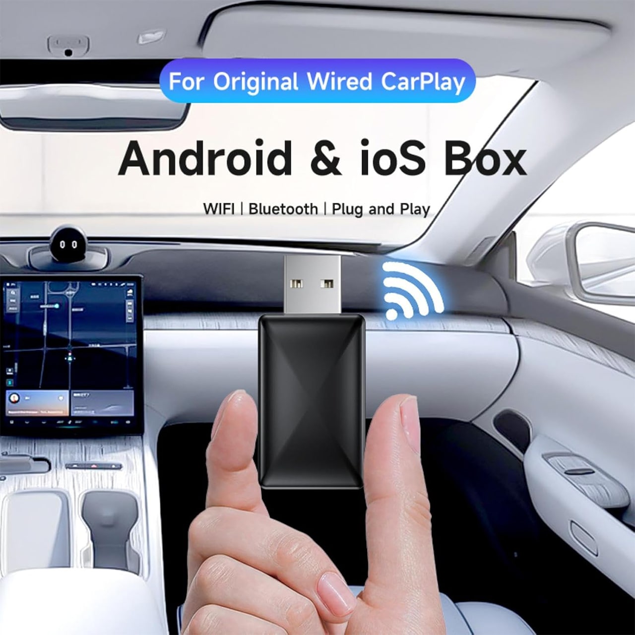 CarPlay, USB стик за безжична свързаност на автомобила с Apple CarPlay и Android Auto - Image 4
