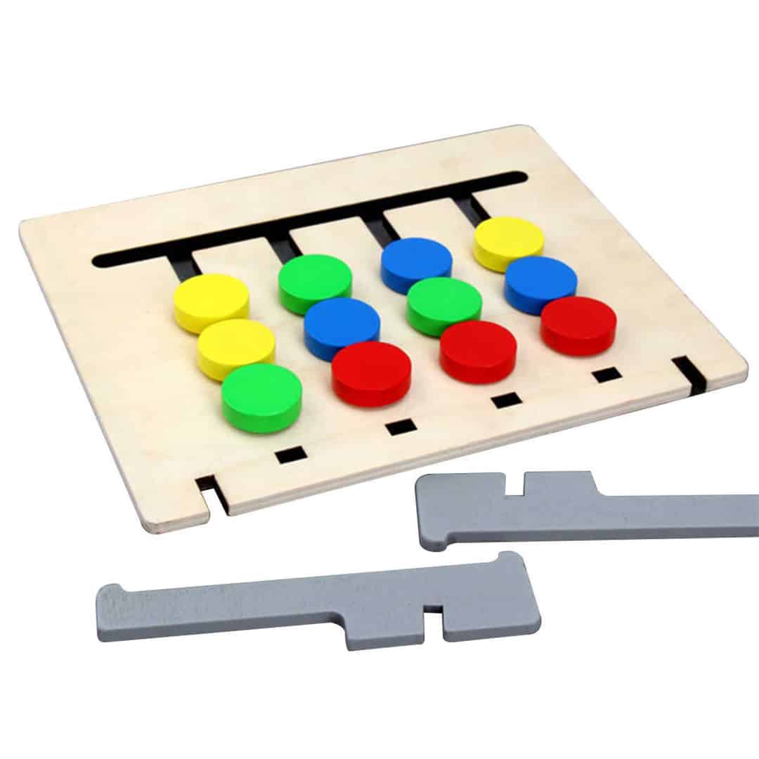 CombinationGame, дървена пъзел игра за развитие на логическото мислене (36 задачи) - Image 7