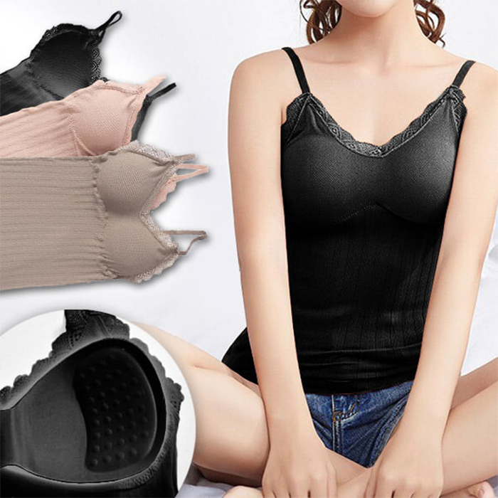 ComfortTop, 1+1 БЕЗПЛАТНО Тениска с подплатена поддръжка в черно и бежово - Image 9