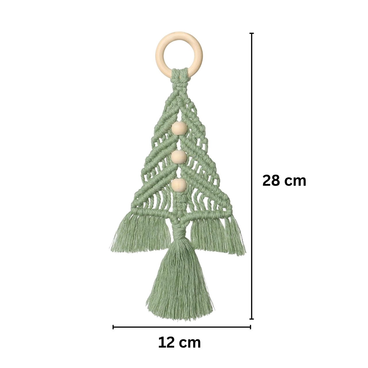 CraftKit, комплект за коледни макраме орнаменти - Image 3