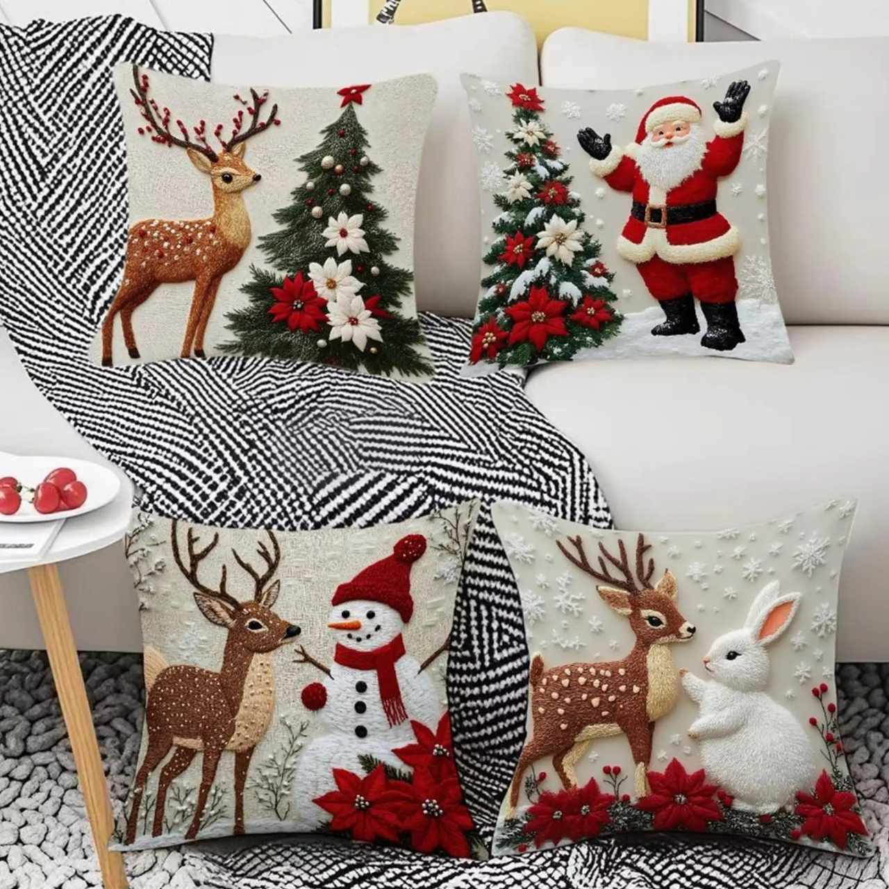 CutePillows, коледни калъфки за възглавници (4 броя) - Image 9