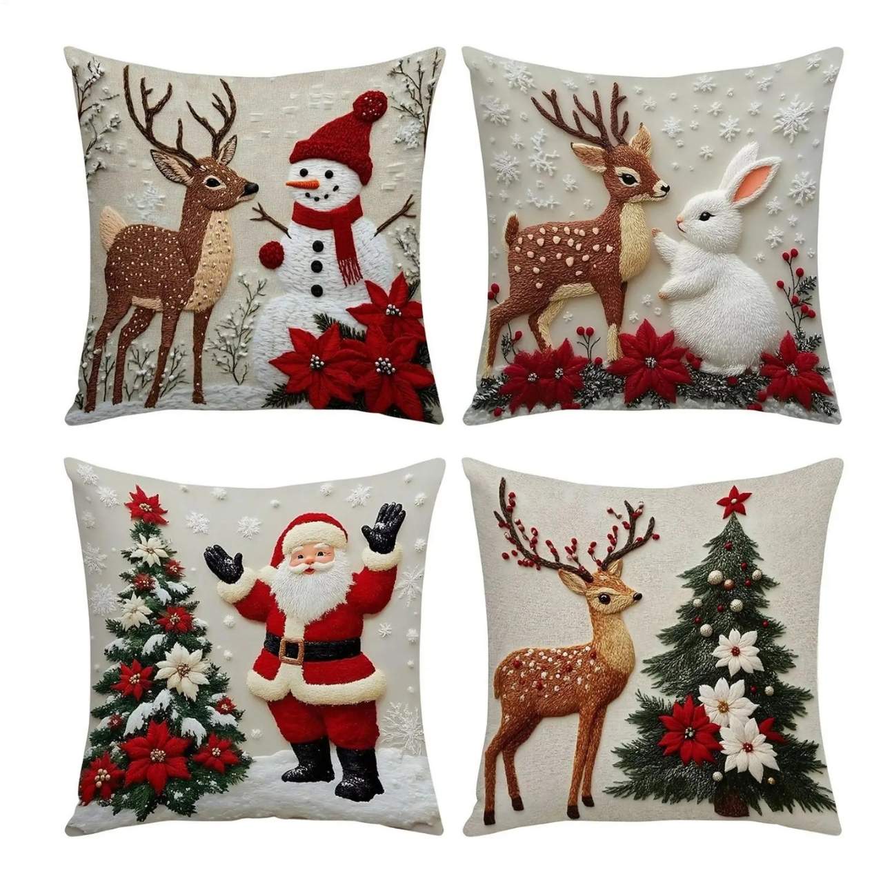 CutePillows, коледни калъфки за възглавници (4 броя) - Image 6