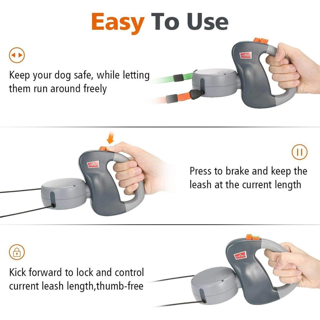 DoubleLeash, прибиращ се повод за две кучета - Image 5