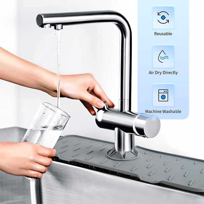 DryingPad, силиконова подложка за кухненска мивка или мивка в банята - Image 2