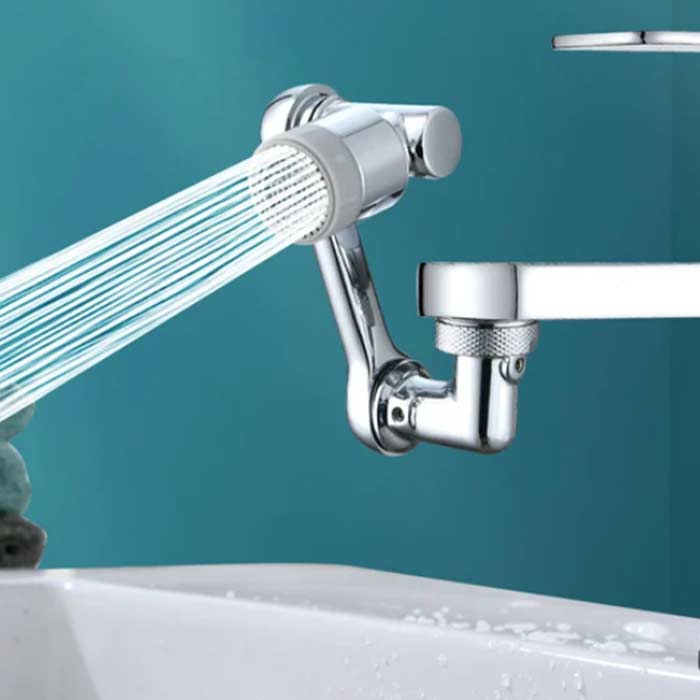 DualFaucet, прикачване за чешма, което може да се завърта на 1080° и има 2 режима за оттичане - Image 5