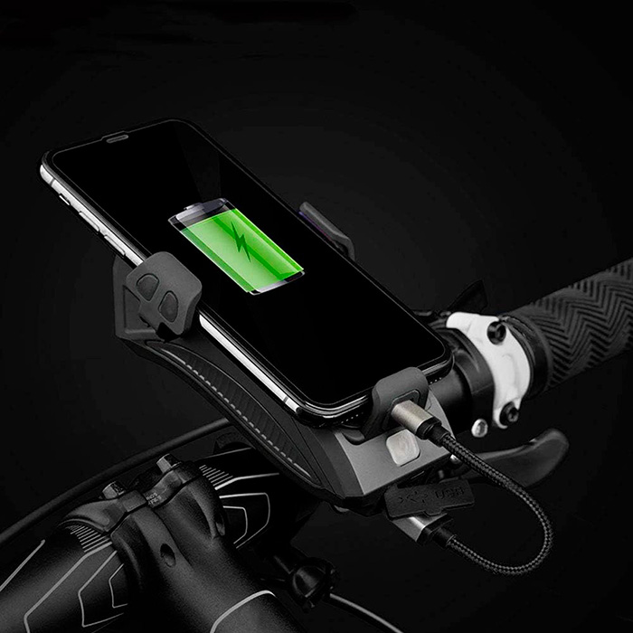 FastBike, велосипедна светлина, зарядна станция, държач за телефон и звънец всичко в едно - Image 4