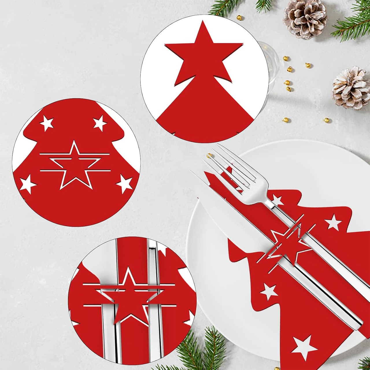 Festives, 12-частен комплект коледни прибори - Image 1