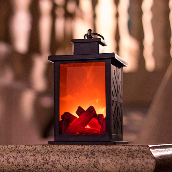 FireLantern, декоративна лампа с вид на камина и виртуален огън - Image 3