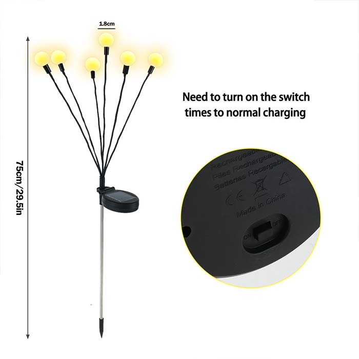 FireflyLights, слънчева градинска лампа с 6 светлини - Image 8
