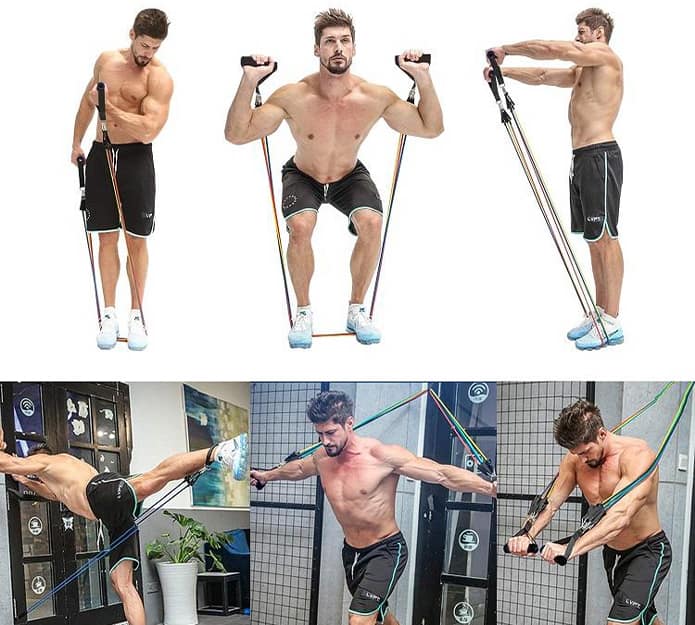 FitBands, тренировъчни еластични ленти с дръжки - Image 8