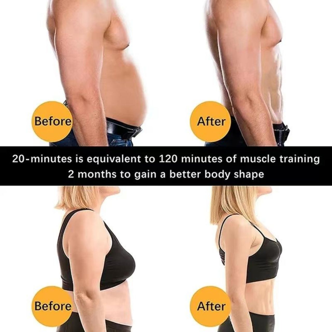 FitnessBelt, колан за стимулация на коремните мускули - Image 4