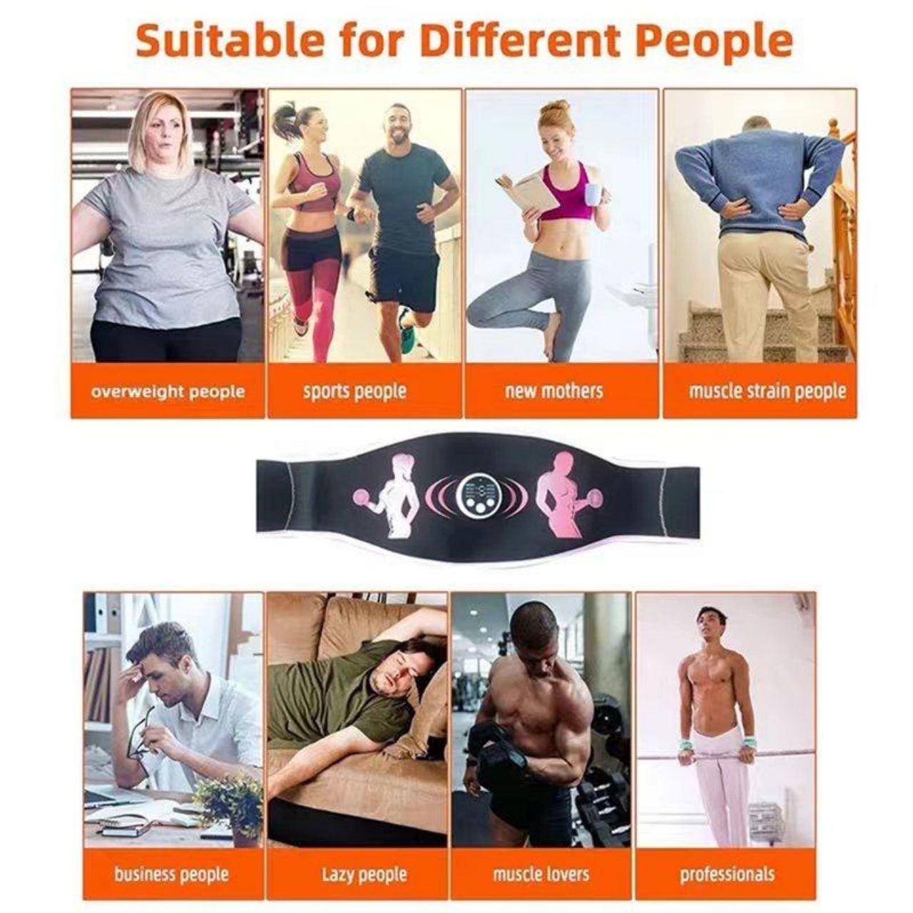 FitnessBelt, колан за стимулация на коремните мускули - Image 5