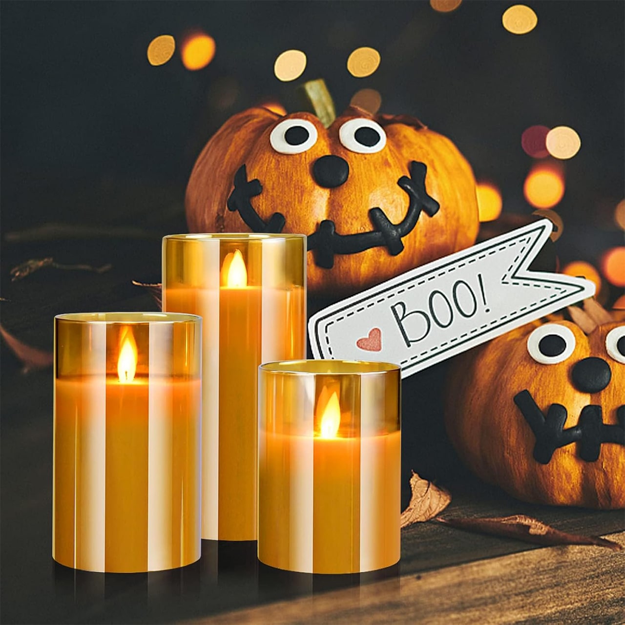 FlickCandles, комплект от елегантни декоративни свещи (3 броя) - Image 3