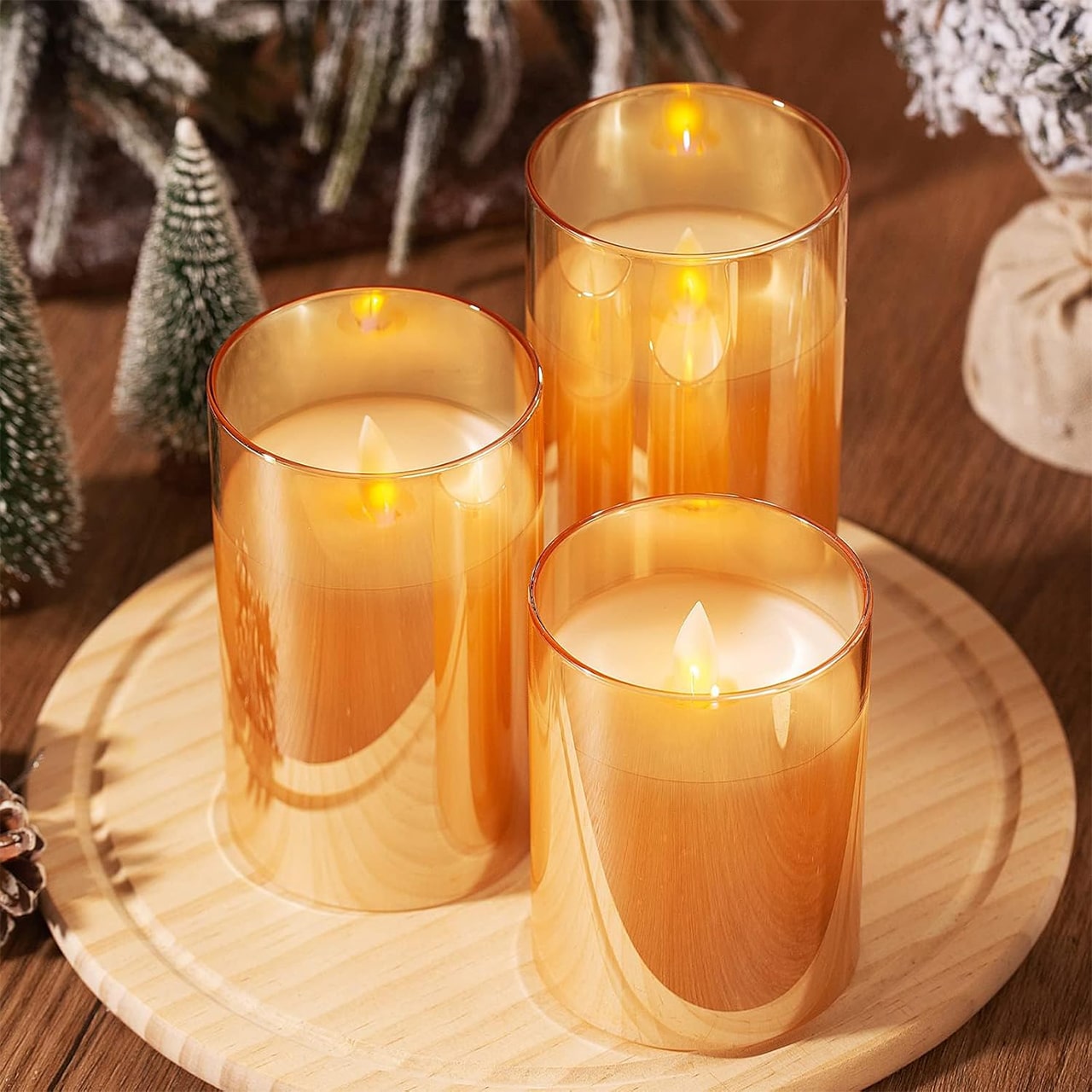 FlickCandles, комплект от елегантни декоративни свещи (3 броя) - Image 4