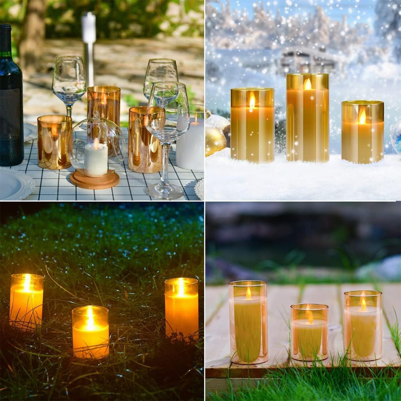 FlickCandles, комплект от елегантни декоративни свещи (3 броя) - Image 5