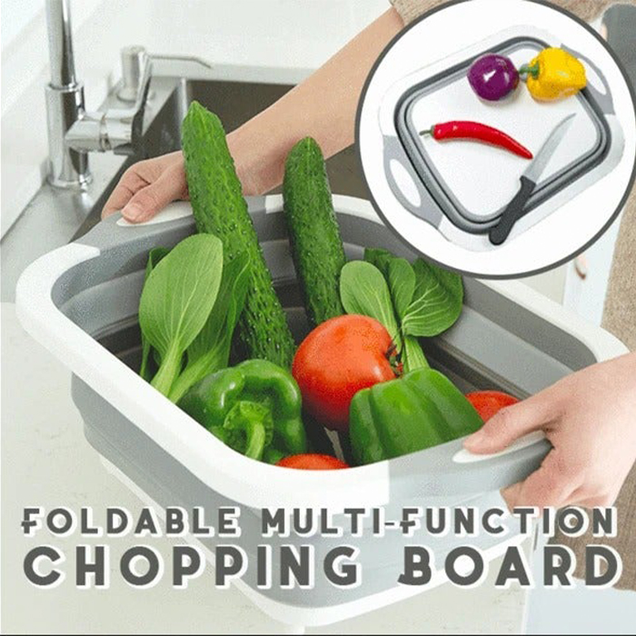 FoldableStrainer, мултифункционална цедка, контейнер за съхранение и дъска за рязане в едно - Image 7
