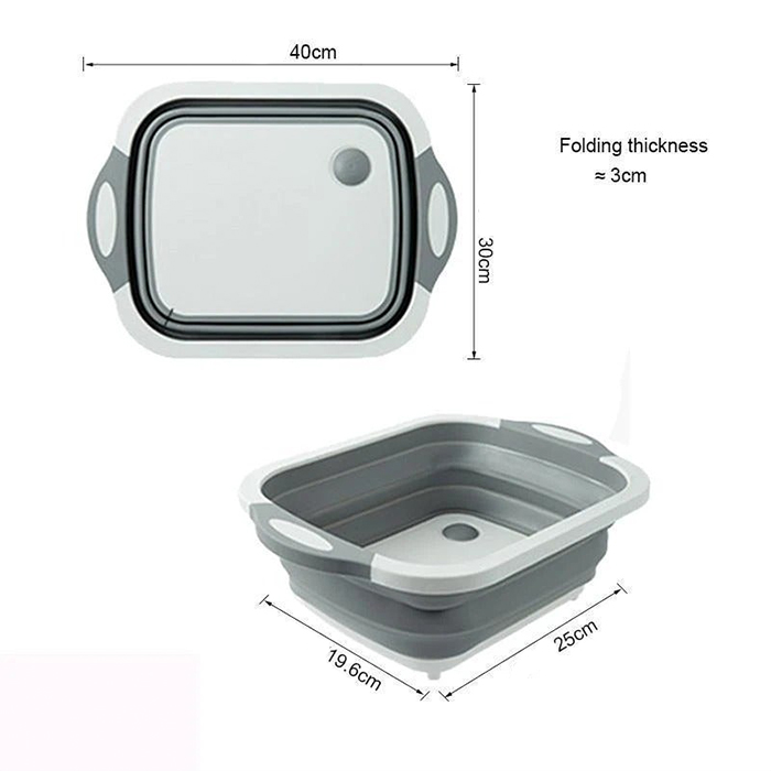 FoldableStrainer, мултифункционална цедка, контейнер за съхранение и дъска за рязане в едно - Image 9