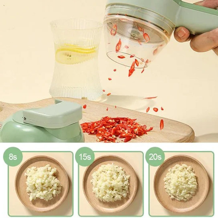 FoodProcessor, 5-частен кухненски комплект за нарязване, рязане, белене и почистване - Image 2