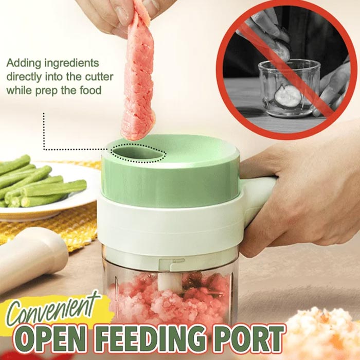 FoodProcessor, 5-частен кухненски комплект за нарязване, рязане, белене и почистване - Image 7