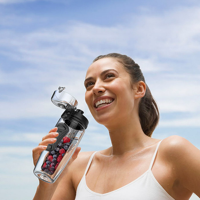 FruitBottle, бутилка за вода с инфузер за плодове, билки или чай (1000 мл) - Image 6