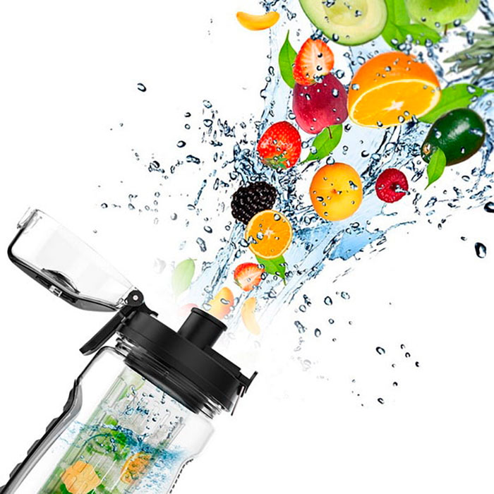 FruitBottle, бутилка за вода с инфузер за плодове, билки или чай (1000 мл) - Image 9
