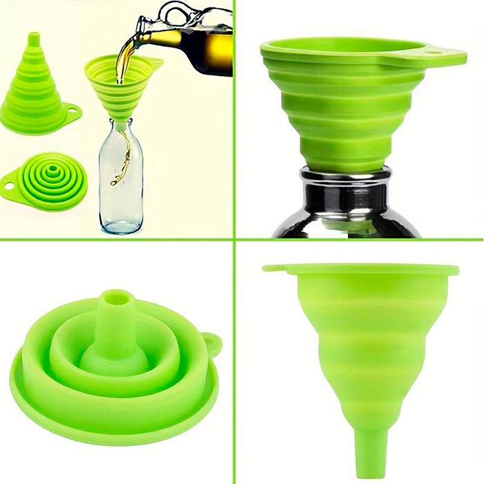 Funnel, сгъваем силиконов фуния за разливане на течности и други храни - Image 3