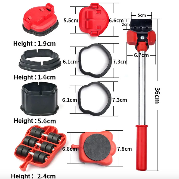 FurnitureMover, 15-частен комплект за преместване на мебели - Image 2