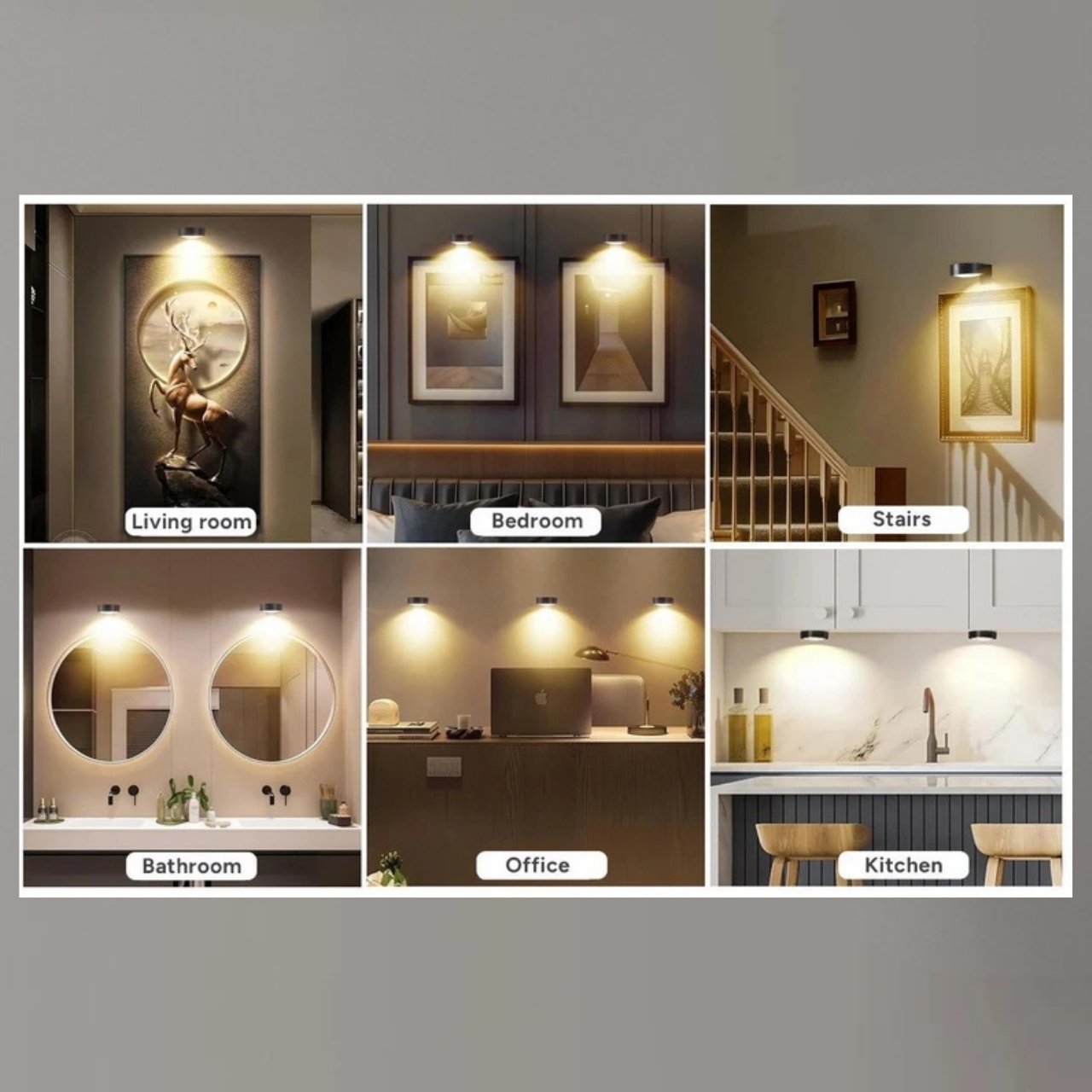 GalleryGlow, Магнитна LED лампа за осветяване на картини (2 бр.) - Image 5