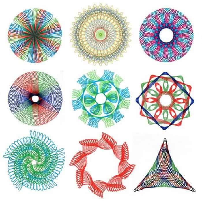GeoArtKit, 27-частен геометричен спирографски комплект за рисуване - Image 8