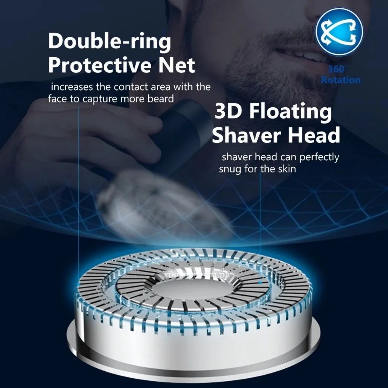 GlideShaver – мини преносима самобръсначка за мокро и сухо бръснене - Image 2