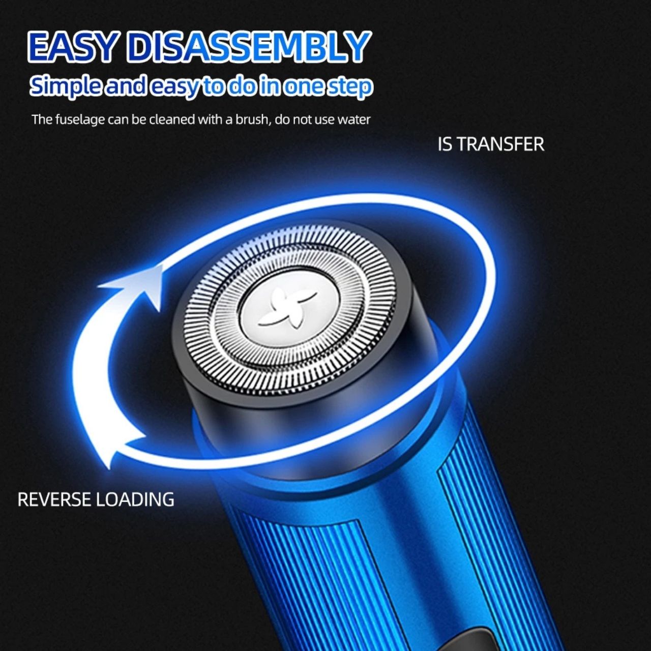GlideShaver – мини преносима самобръсначка за мокро и сухо бръснене - Image 7