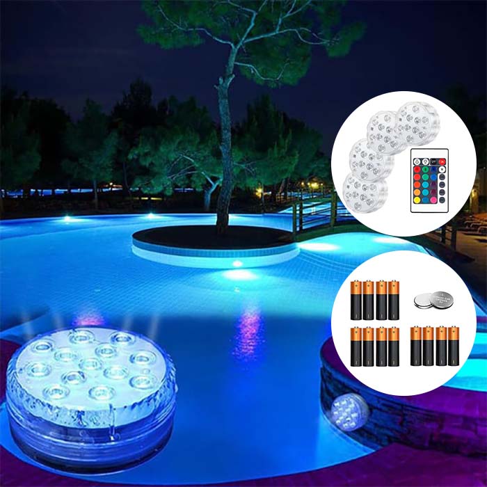 GlowBundle, 4 водоустойчиви LED светлини + комплект батерии - Image 3