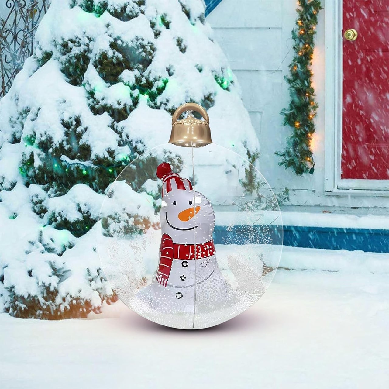 GlowySnowy, коледна топка с мотив на снежен човек и светлина - Image 2
