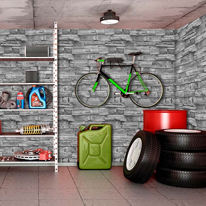 GreyBricks, самозалепващи стикери за стена с изглед на сива тухла в 3D - Image 8