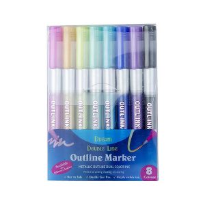 MagicMarkers, 8-частен комплект маркери, които създават магически контур - Image 4