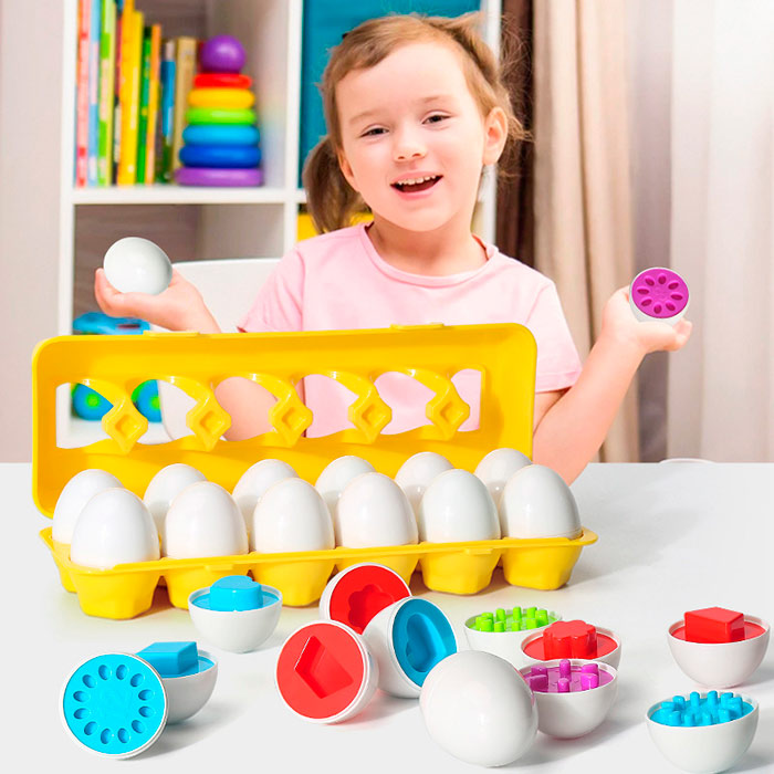 MatchingEggs, образователна играчка - комплект с кутия и 12 яйца - Image 6