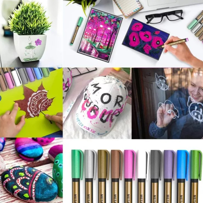 MetallicColorPen, 10-брой творчески комплект маркери - Image 7